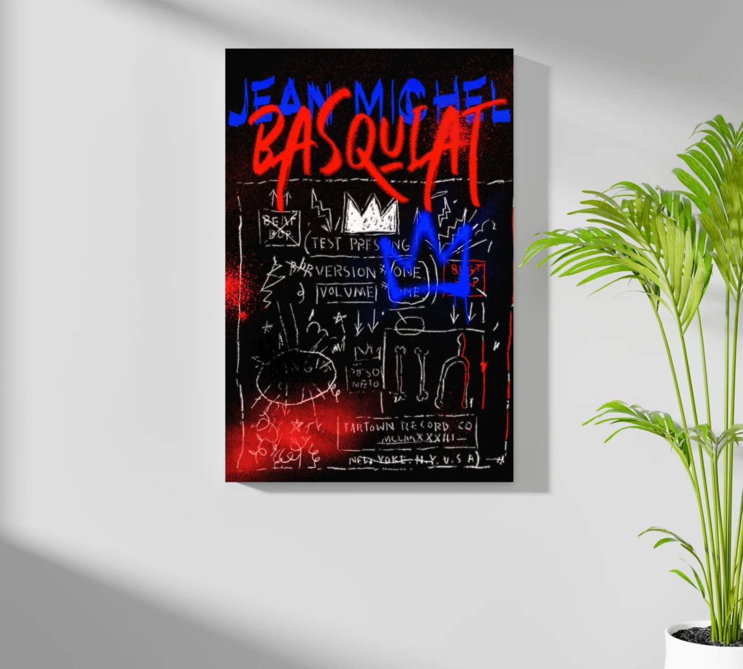 Graffiti Crown Record Aluminum Print - Image 7