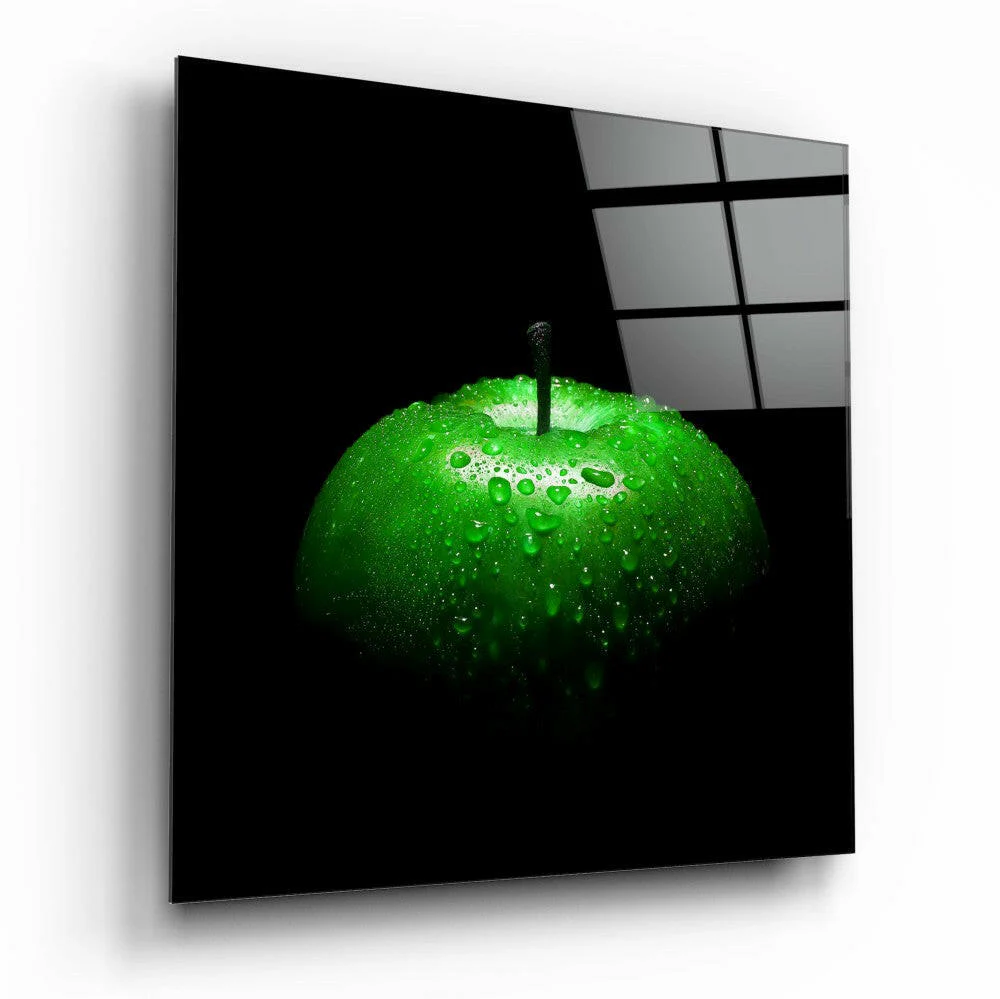 Green Orchard Fruit Glass Wall Art