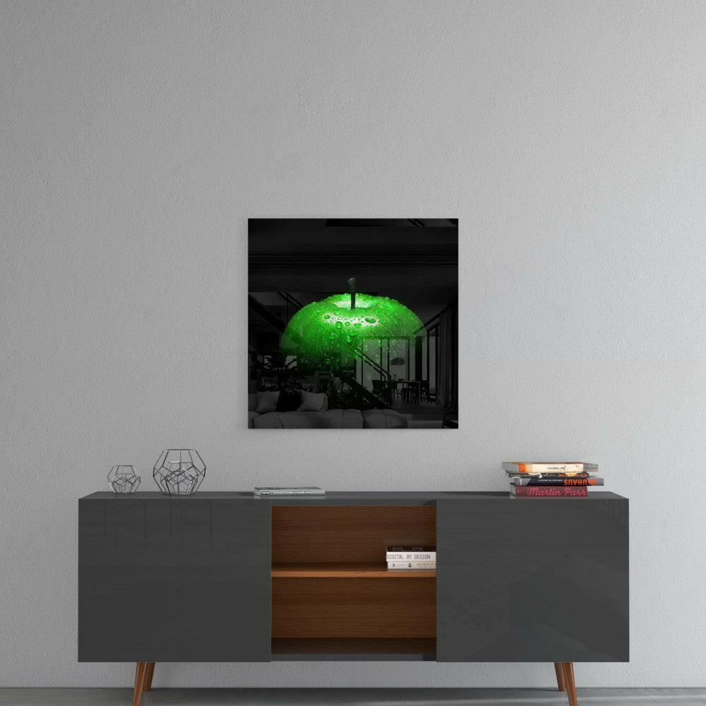 Green Orchard Fruit Glass Wall Art - Image 4