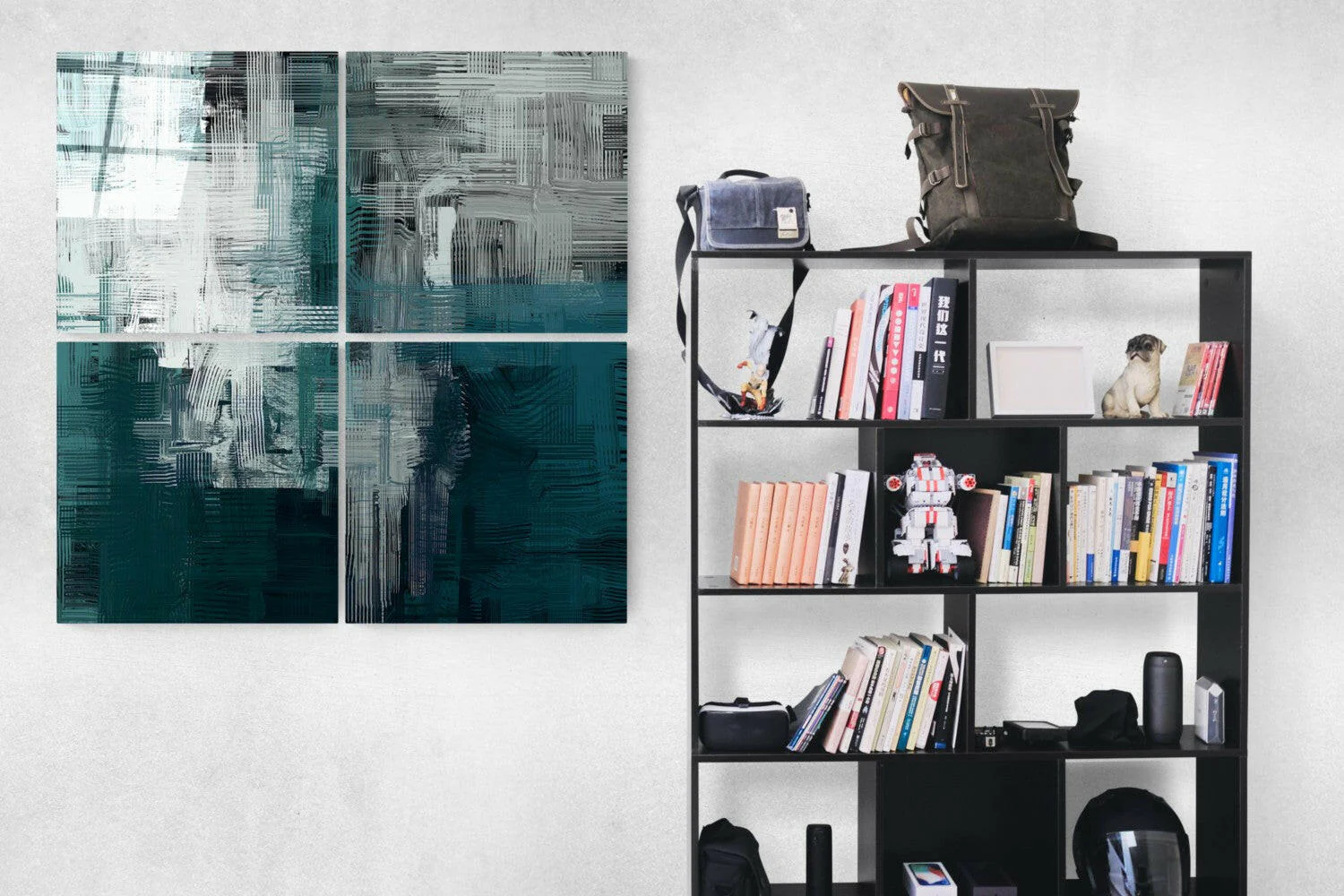 Green Quadro Glass Wall Art - Image 2