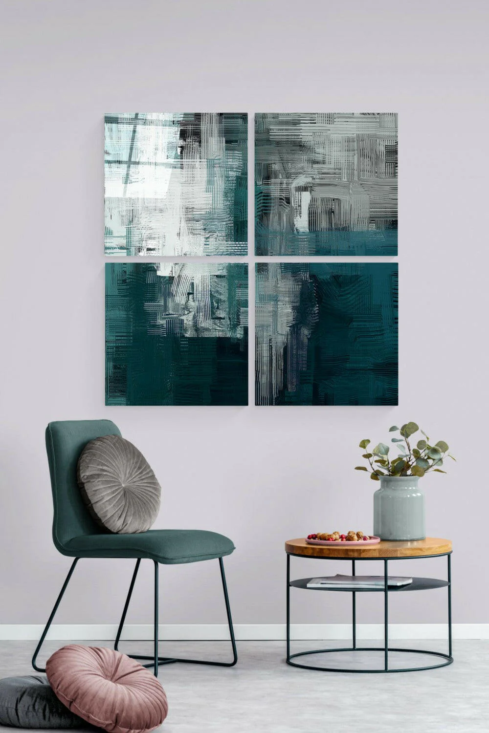 Green Quadro Glass Wall Art - Image 4