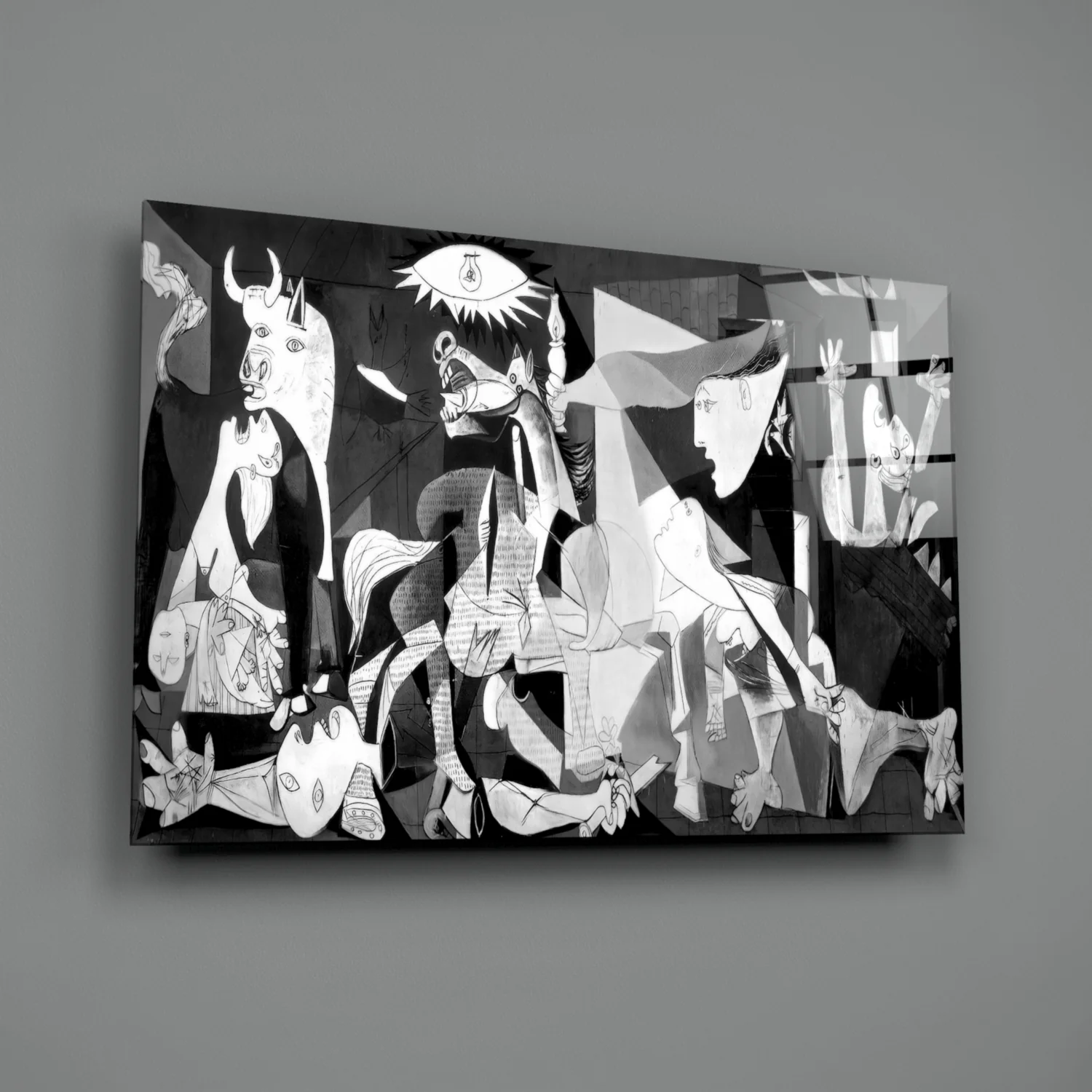 Cubist War Requiem Glass Wall Art - Image 2