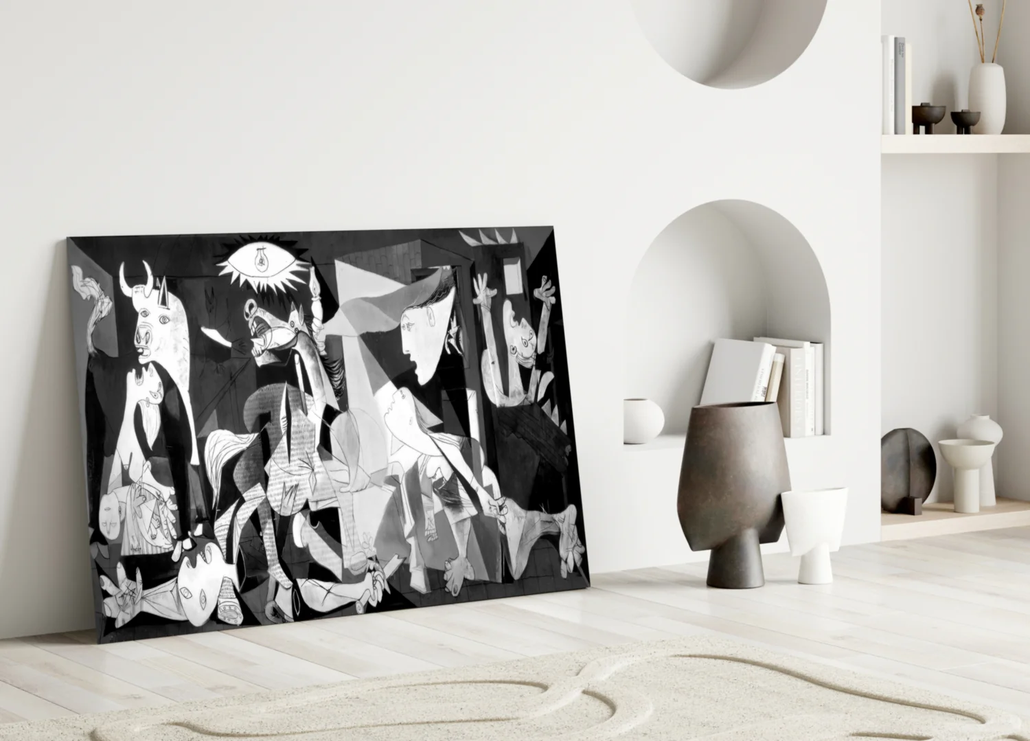 Cubist War Requiem Glass Wall Art - Image 3