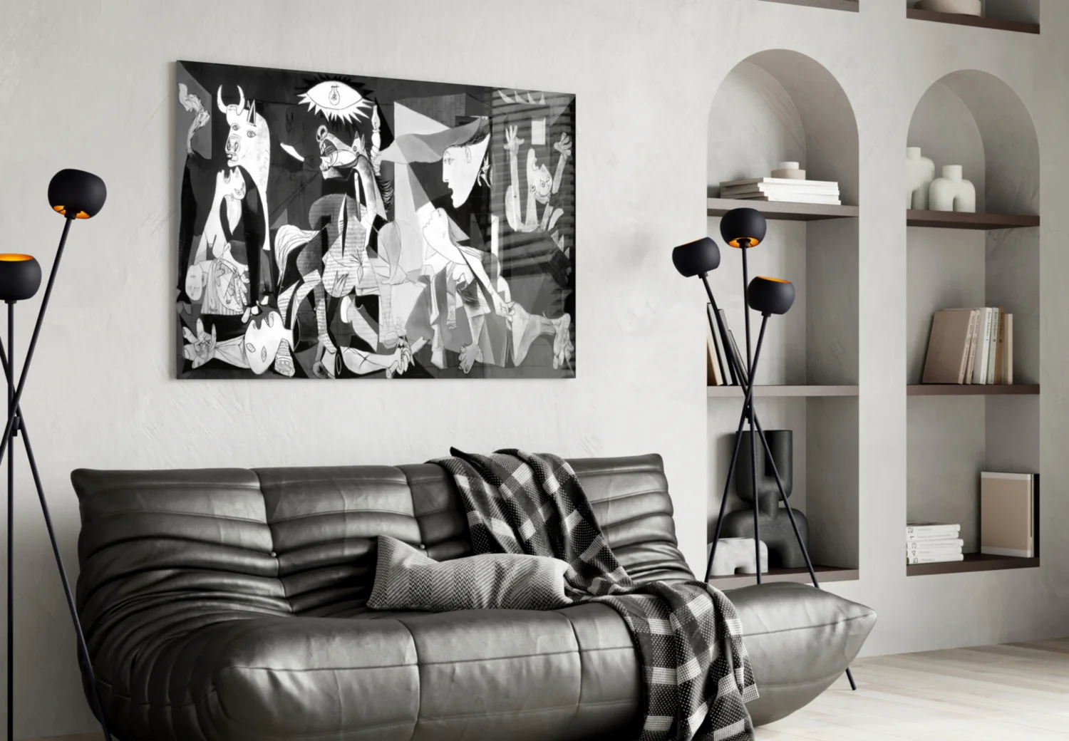 Cubist War Requiem Glass Wall Art - Image 4