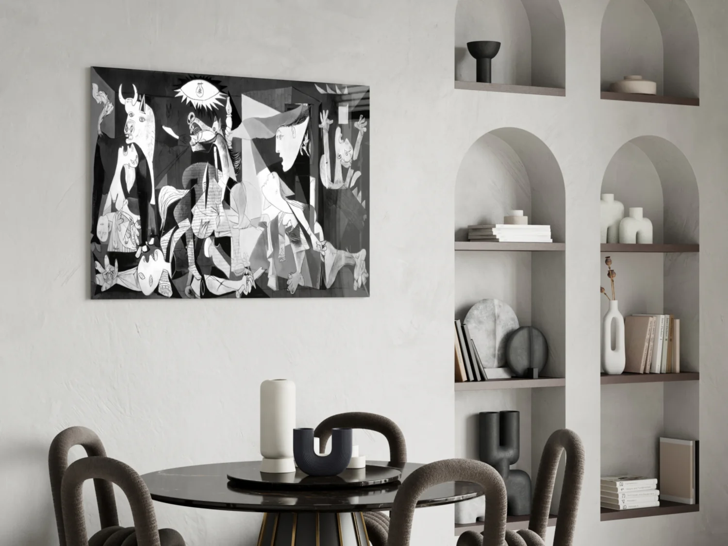 Cubist War Requiem Glass Wall Art - Image 5