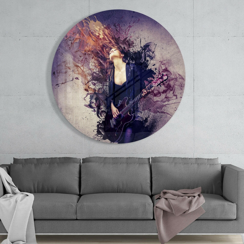 Guitar Spirit Glass Wall Art - Image 2