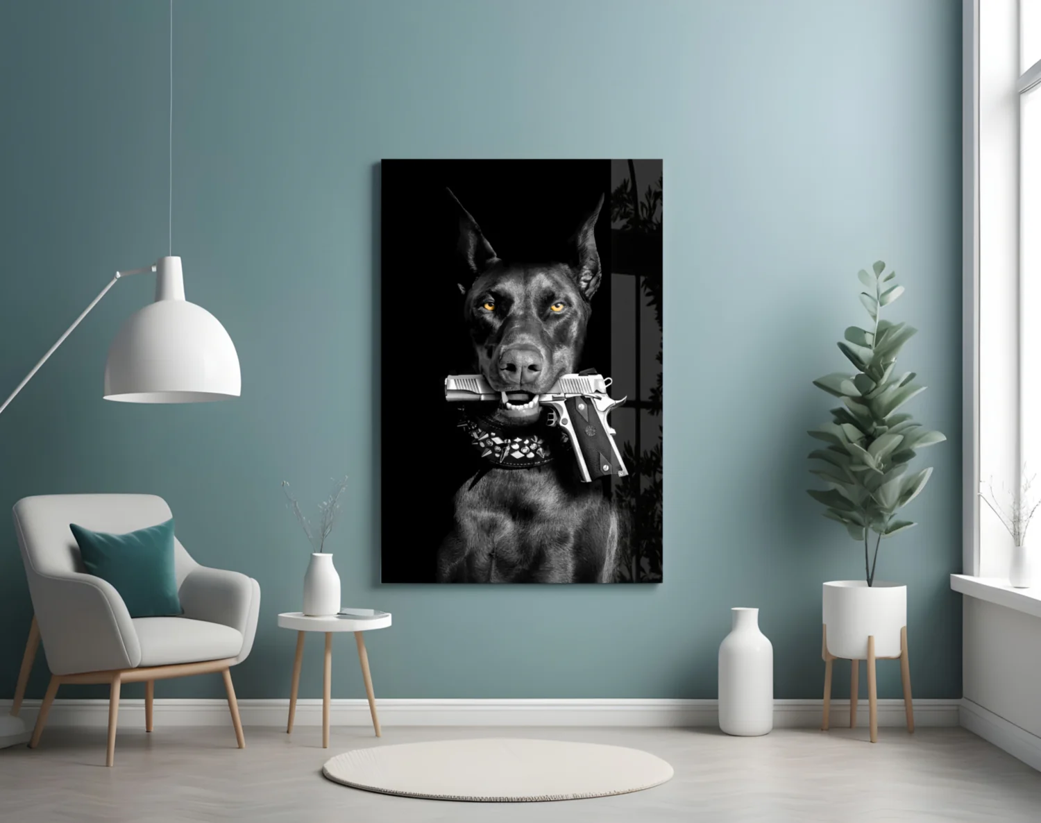 Gun Dog  Glass Wall Art || Designer Collection - Image 5
