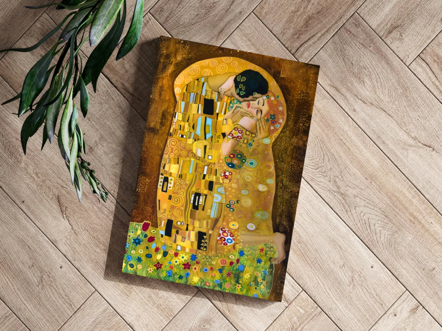 Gustave Klimt Kiss Aluminum Print - Image 3