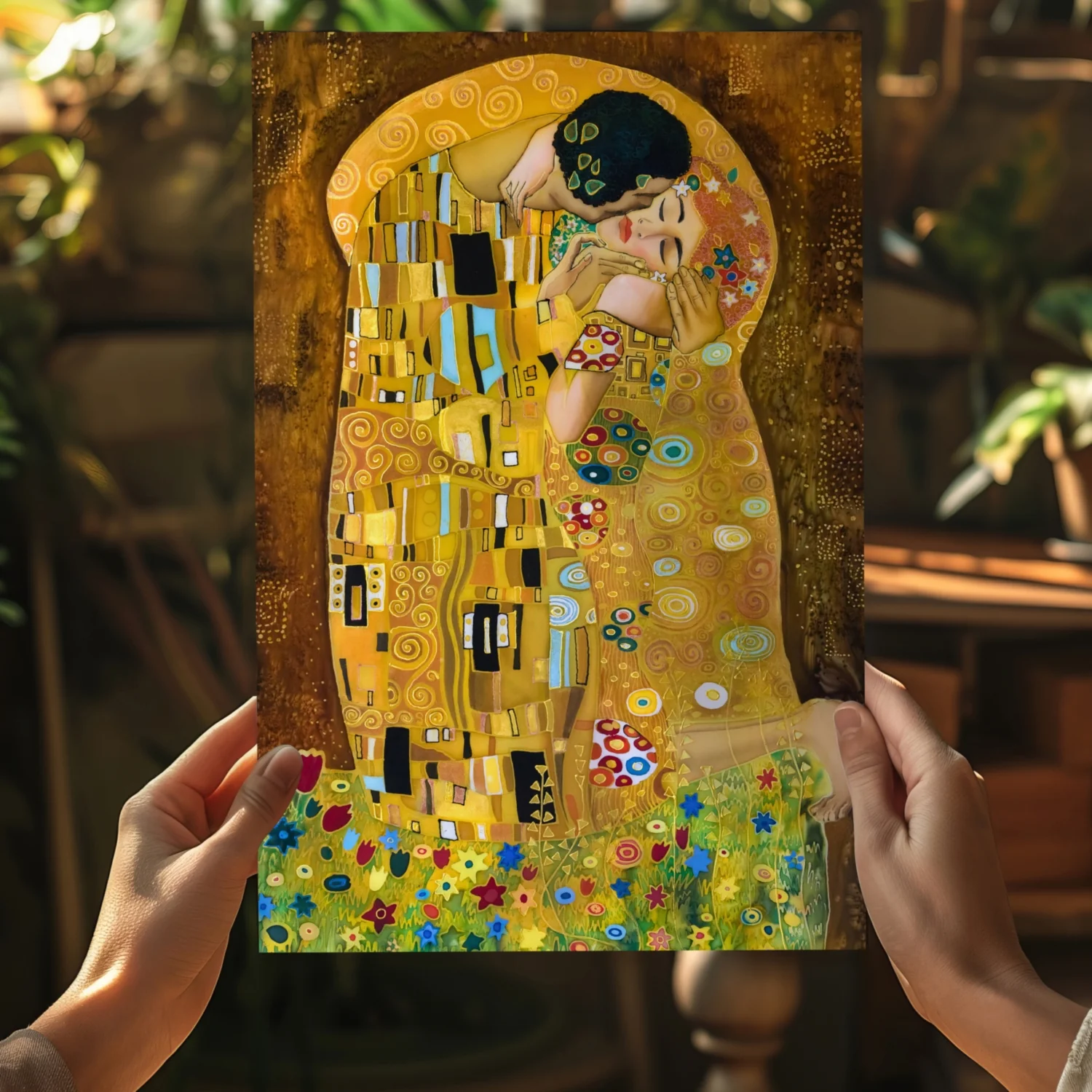 Gustave Klimt Kiss Aluminum Print - Image 5