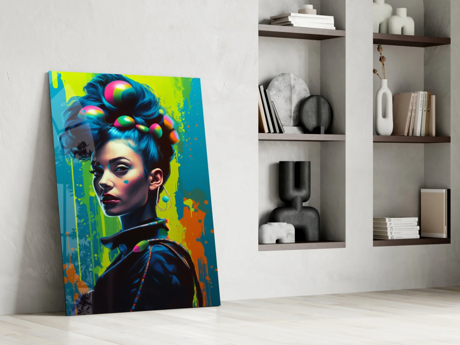 Hair Style Glass Wall Art || Designer Collection - Image 6