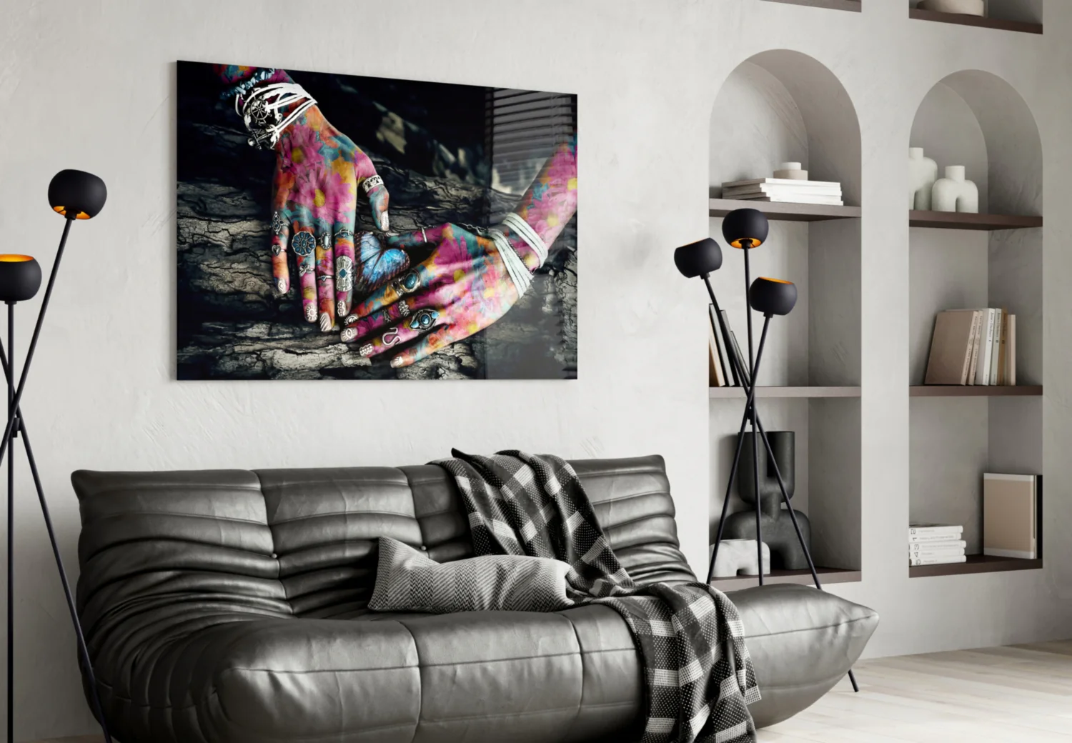Hands of Nature Glass Wall Art - Image 5