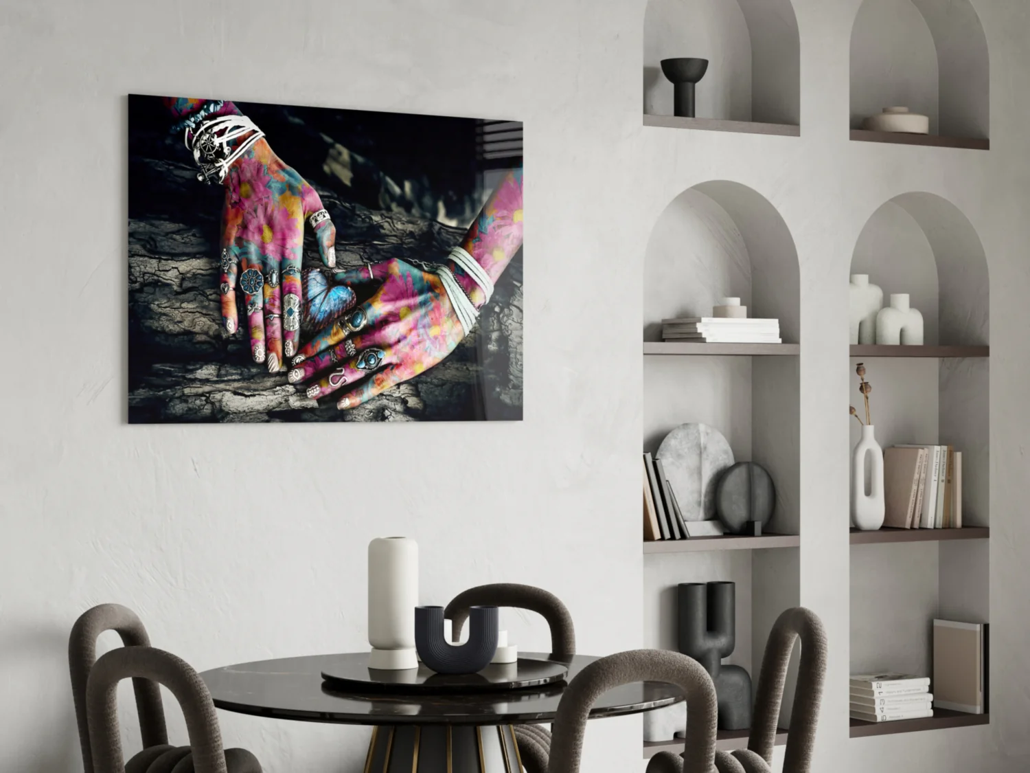 Hands of Nature Glass Wall Art - Image 6