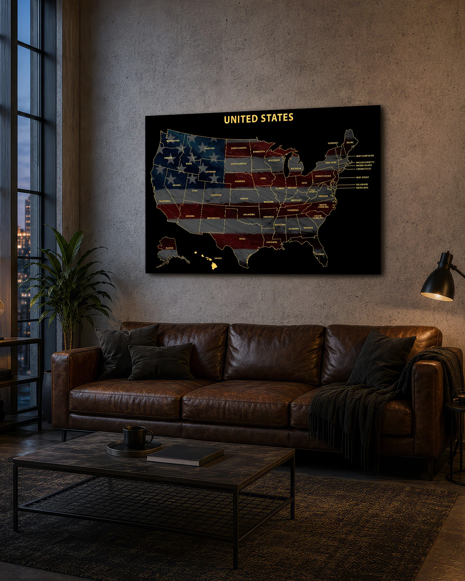 Hawaii State Map — Haptic 3D Embossed Metal Wall Art - Image 9