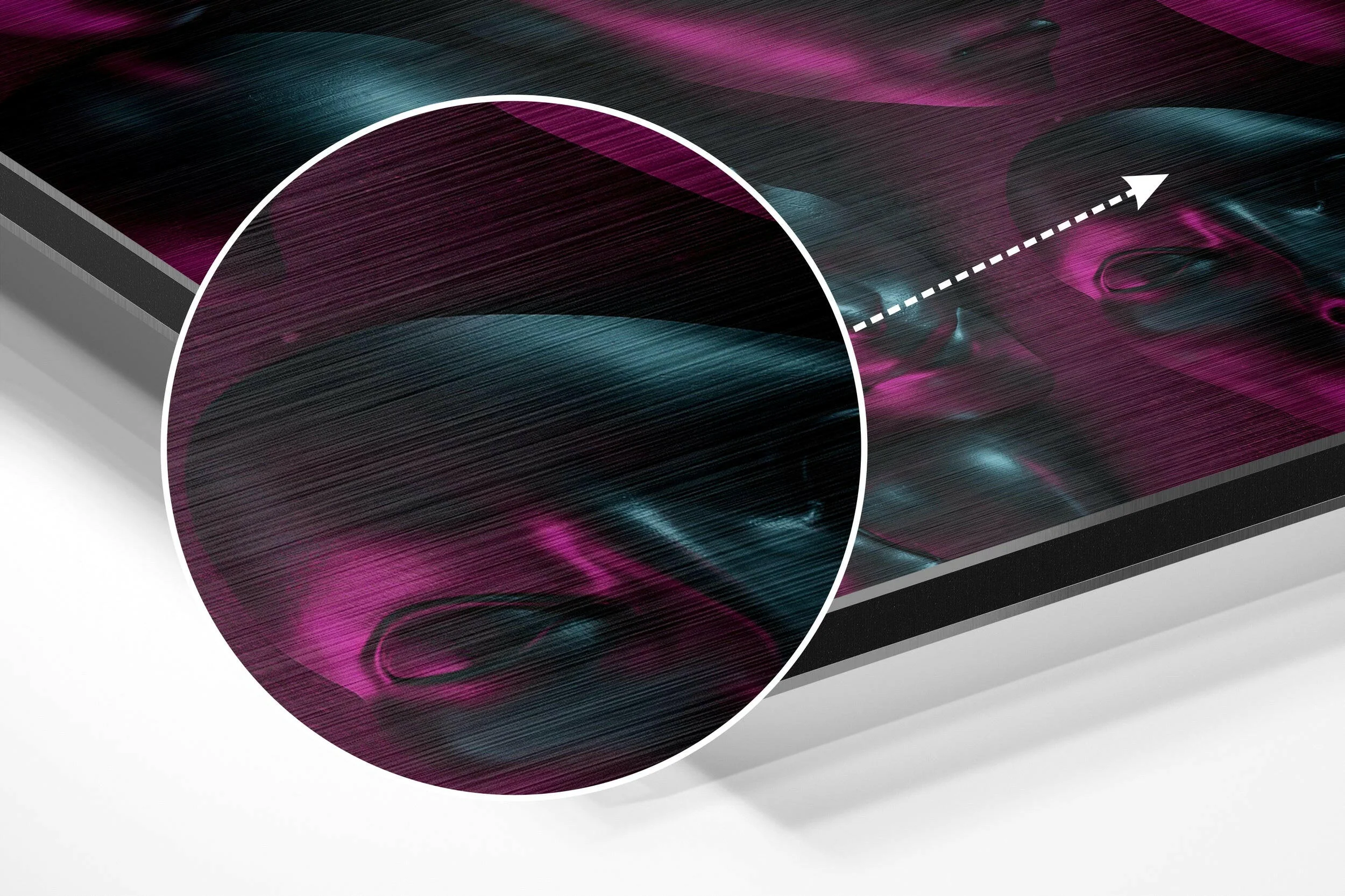 Heads Brushed Aluminium Dibond Wall Art - Image 3