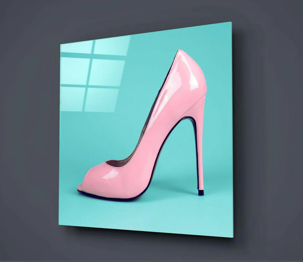 Heeled Shoes Glass Wall Art - Image 2