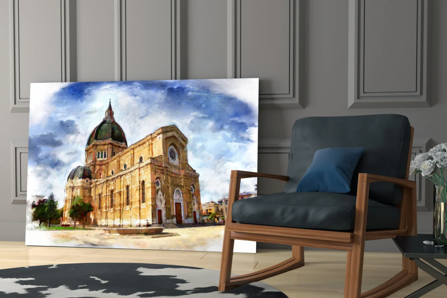 Historical Building Glass Wall Art - Image 6
