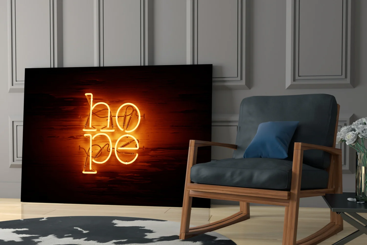 “Hope” Glass Wall Art - Image 6