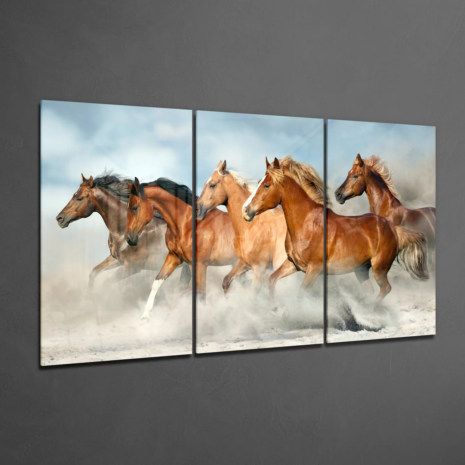 Horses Mega Glass Wall Art - Image 2