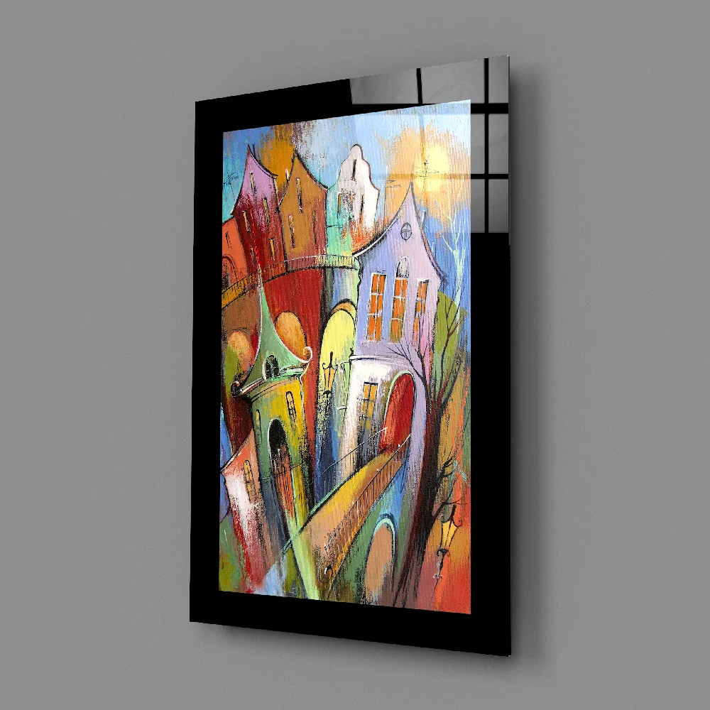 Houses Glass Wall Art - Image 2
