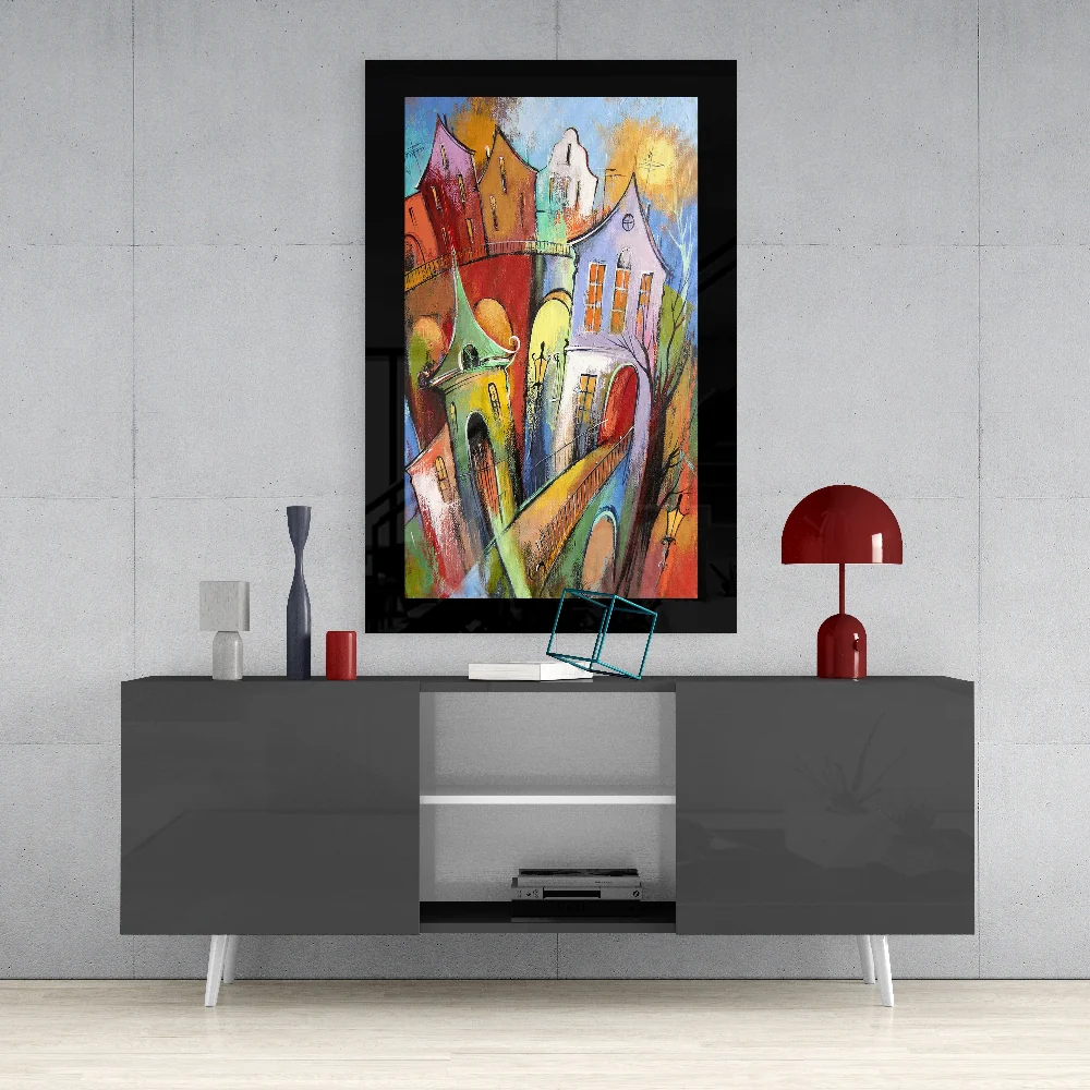 Houses Glass Wall Art - Image 4
