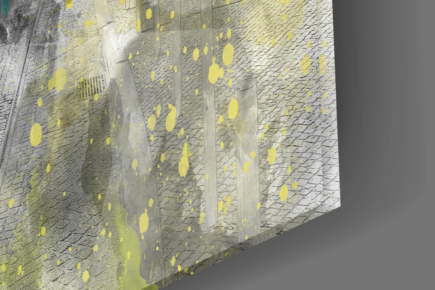 Illustration Tram Glass Wall Art - Image 7