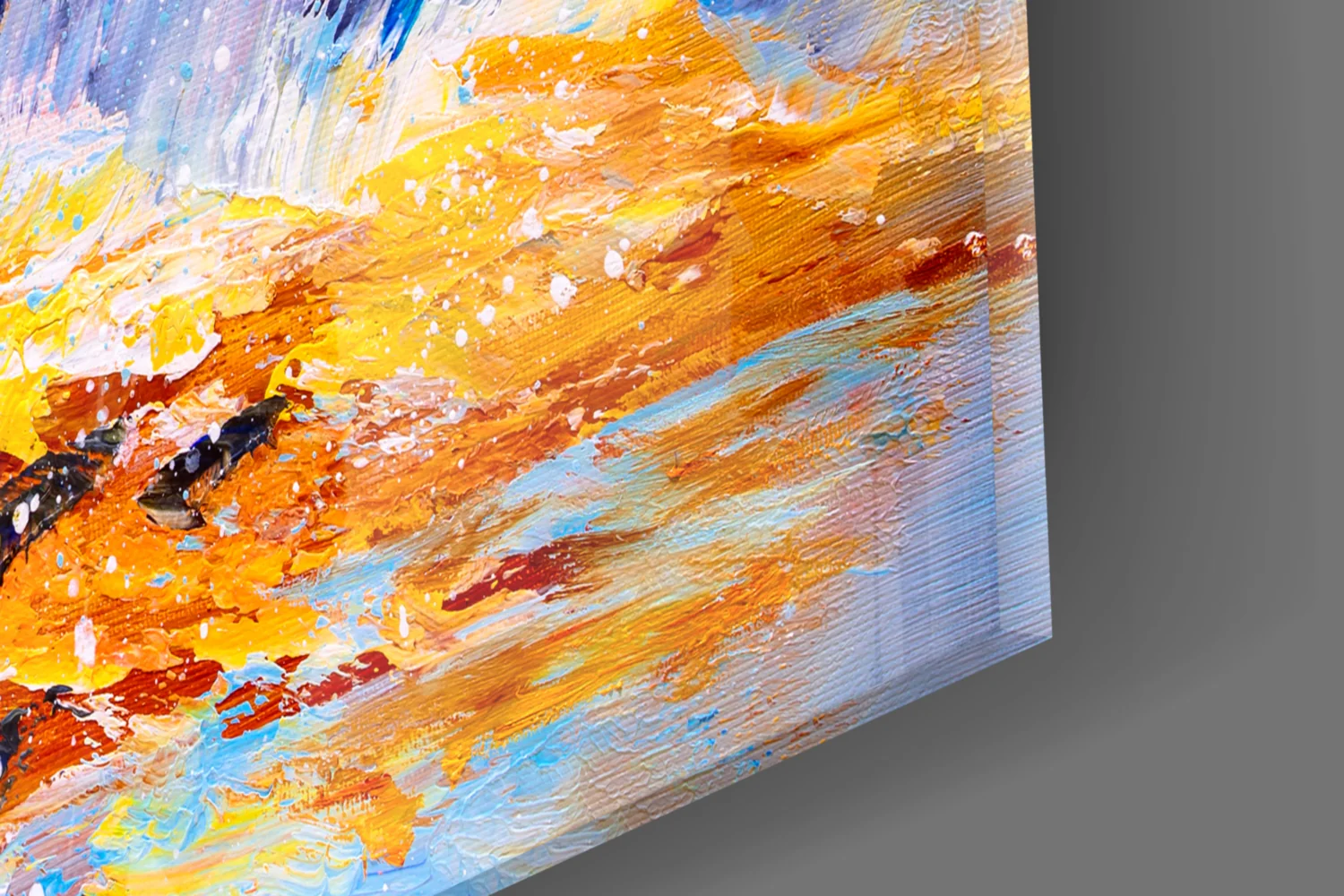 Impressionist Racing Horses Glass Wall Art - Image 7