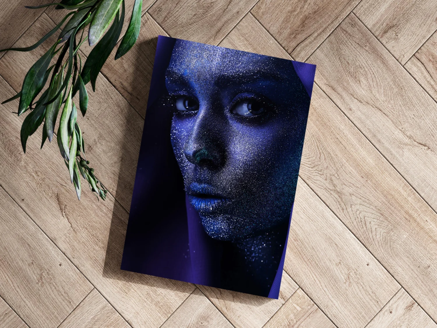 Indigo Stardust Woman Aluminum Print - Image 3