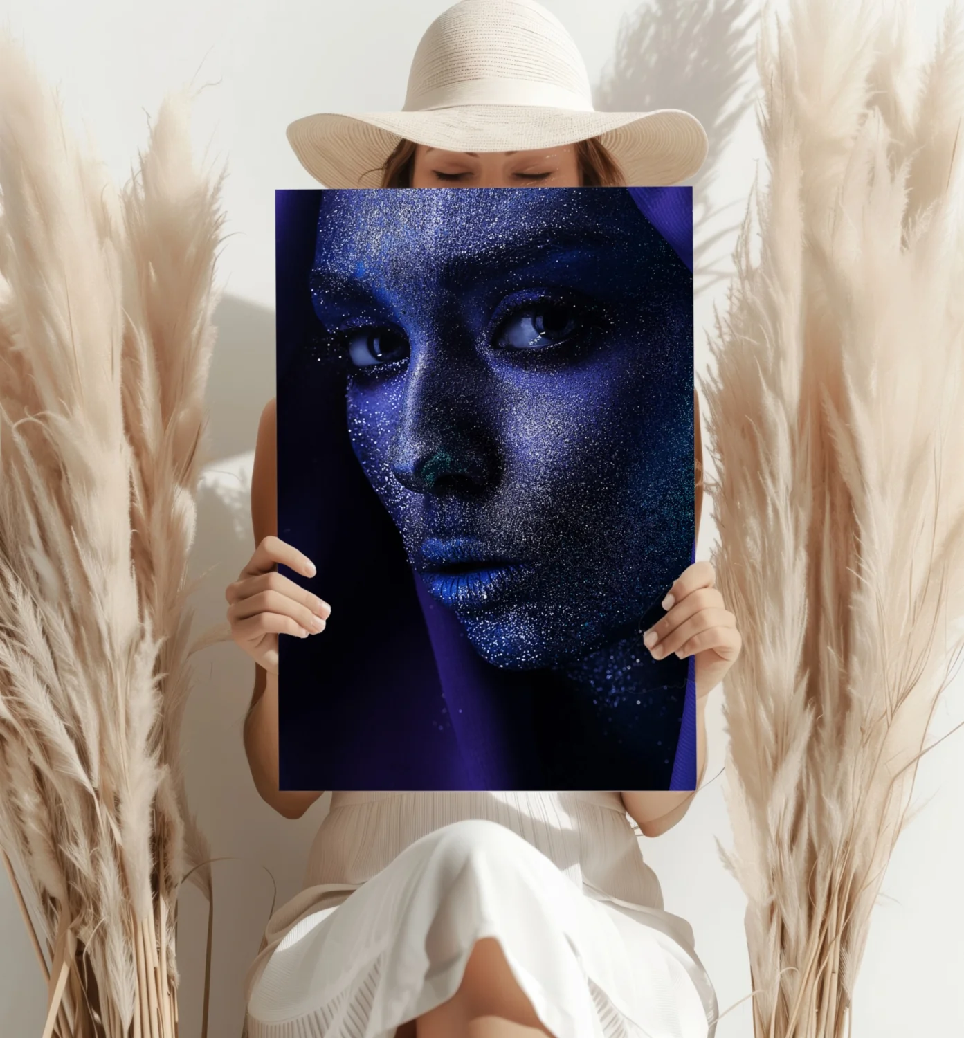 Indigo Stardust Woman Aluminum Print - Image 4
