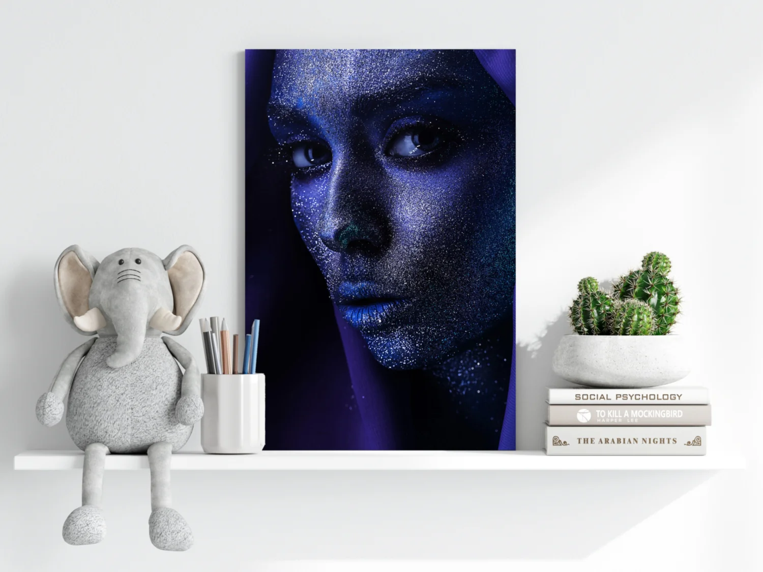 Indigo Stardust Woman Aluminum Print - Image 6