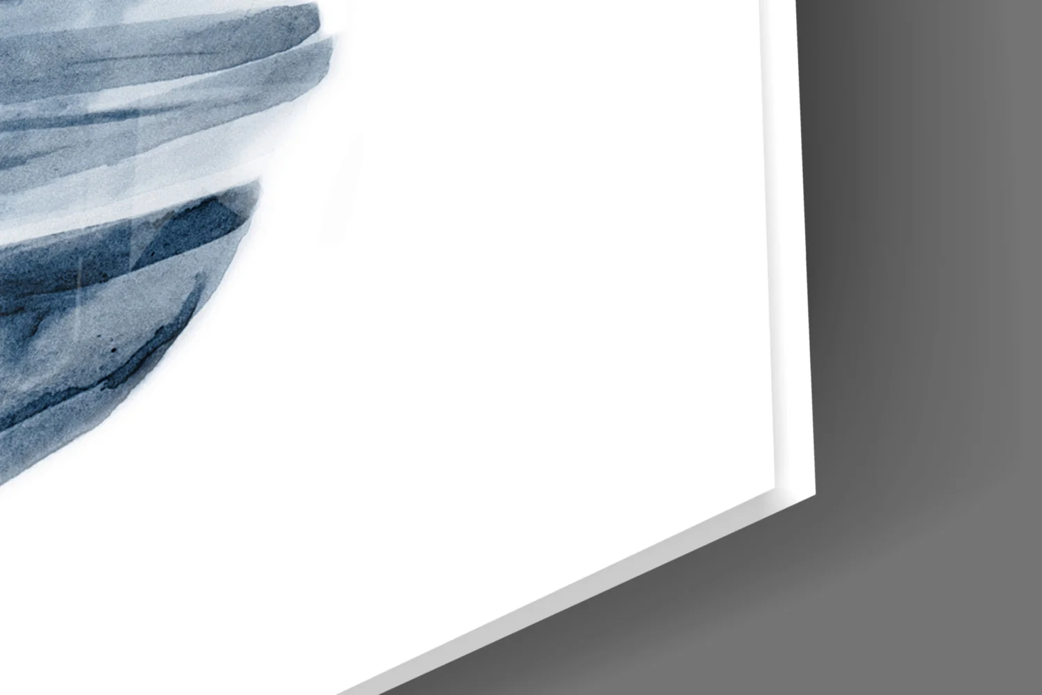 Indigo Watercolor Banana Leaf Glass Wall Art - Image 7