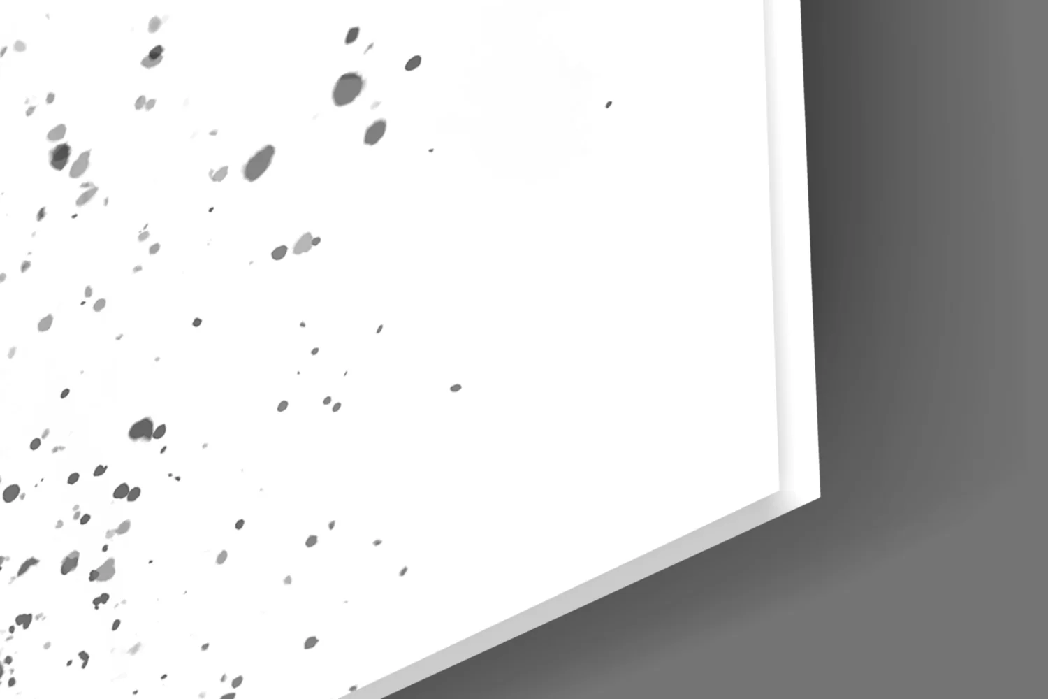 Ink Splatter Elephant Head Glass Wall Art - Image 7