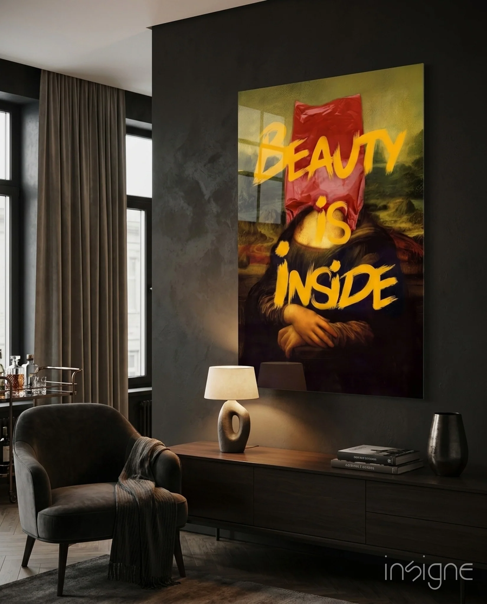 Inner Beauty Glass Wall Art