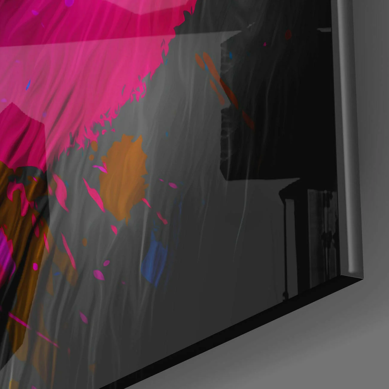 Intellectual Monkey Glass Wall Art - Image 3