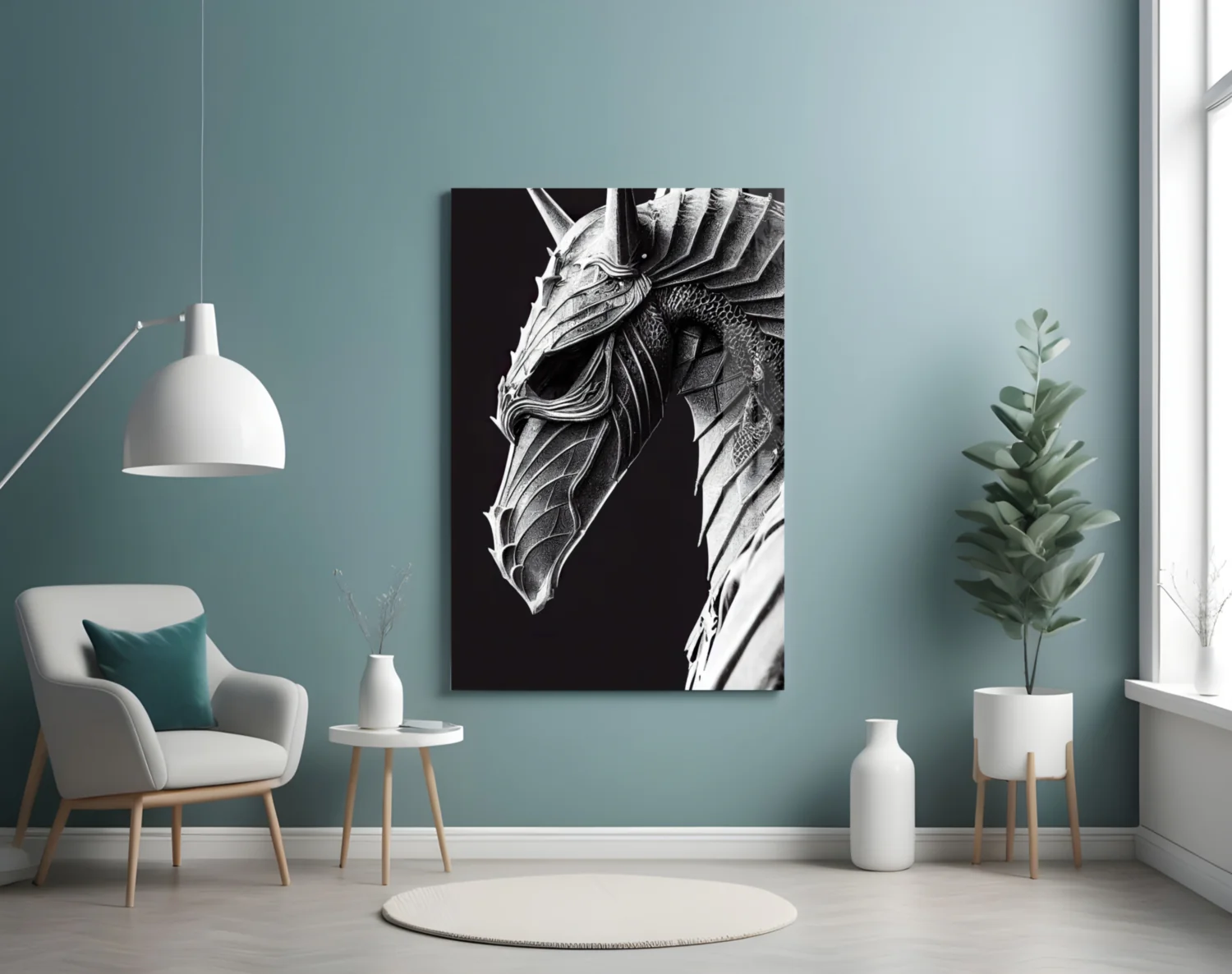 Iron Dragon Glass Art || Designer Collection - Image 5