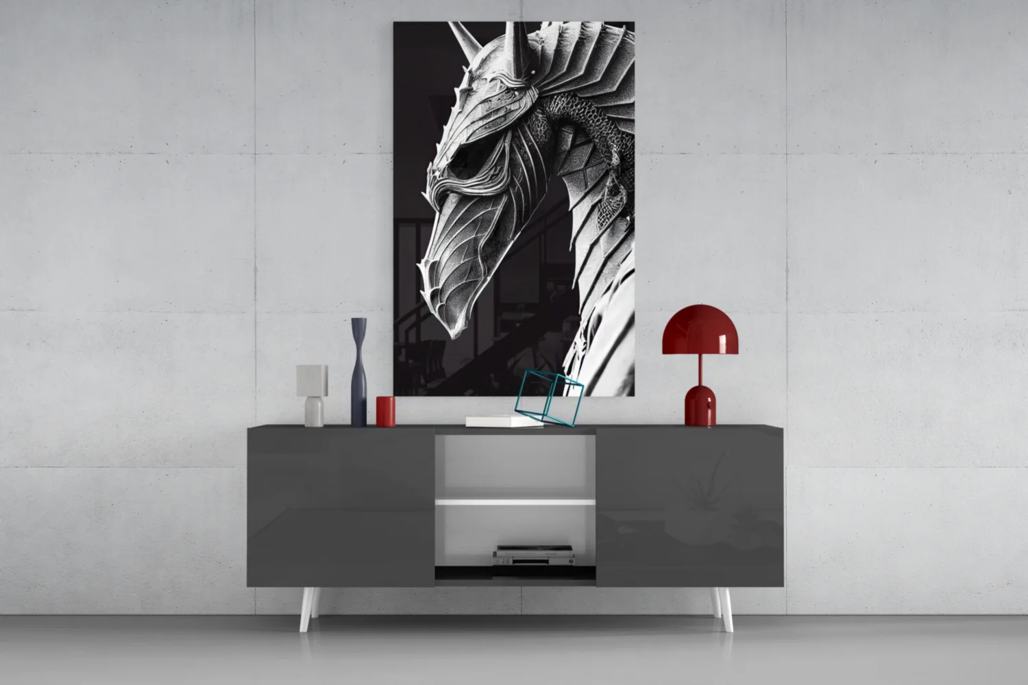 Iron Dragon Glass Art || Designer Collection - Image 9