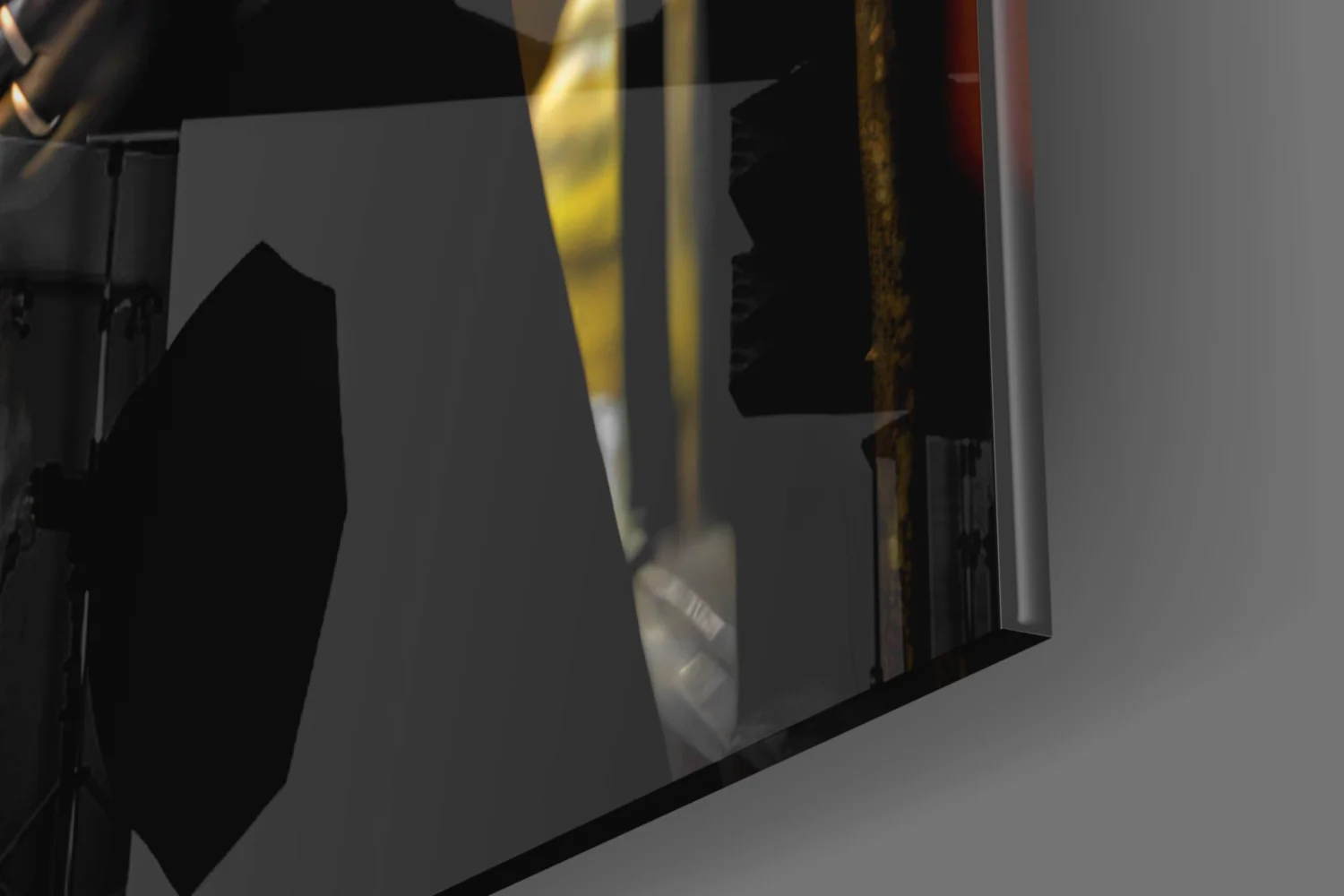 Java the Leopard Glass Wall Art || Designer's Collection - Image 8
