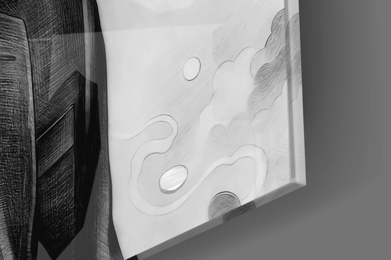 Gunslinger in a Black Suit Glass Wall Art - Image 7