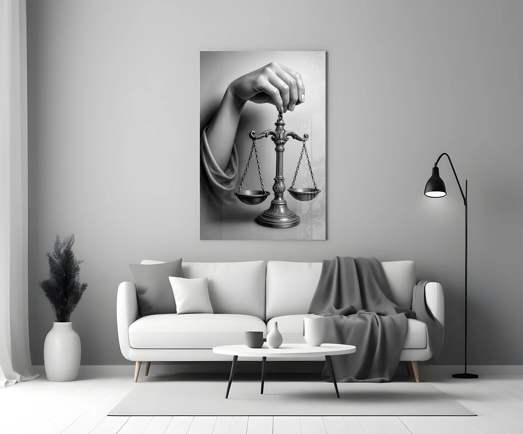 Justice Scale Hand Glass Wall Art - Image 5