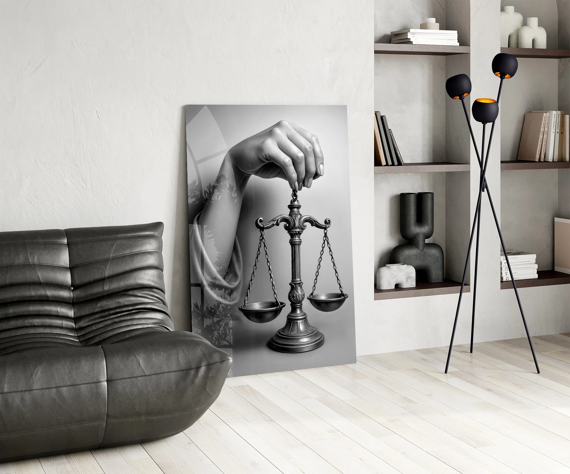 Justice Scale Hand Glass Wall Art - Image 6