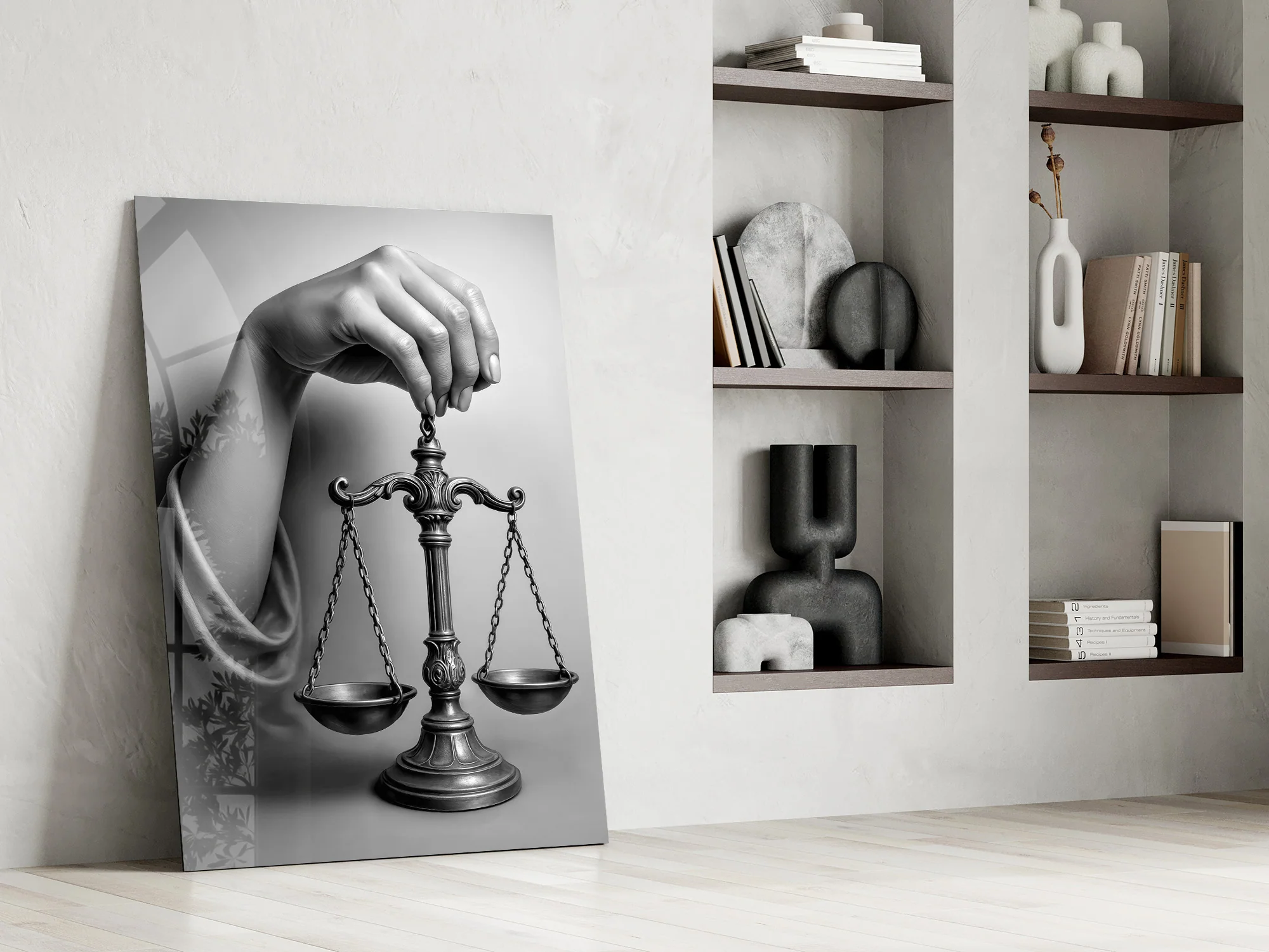 Justice Scale Hand Glass Wall Art - Image 7
