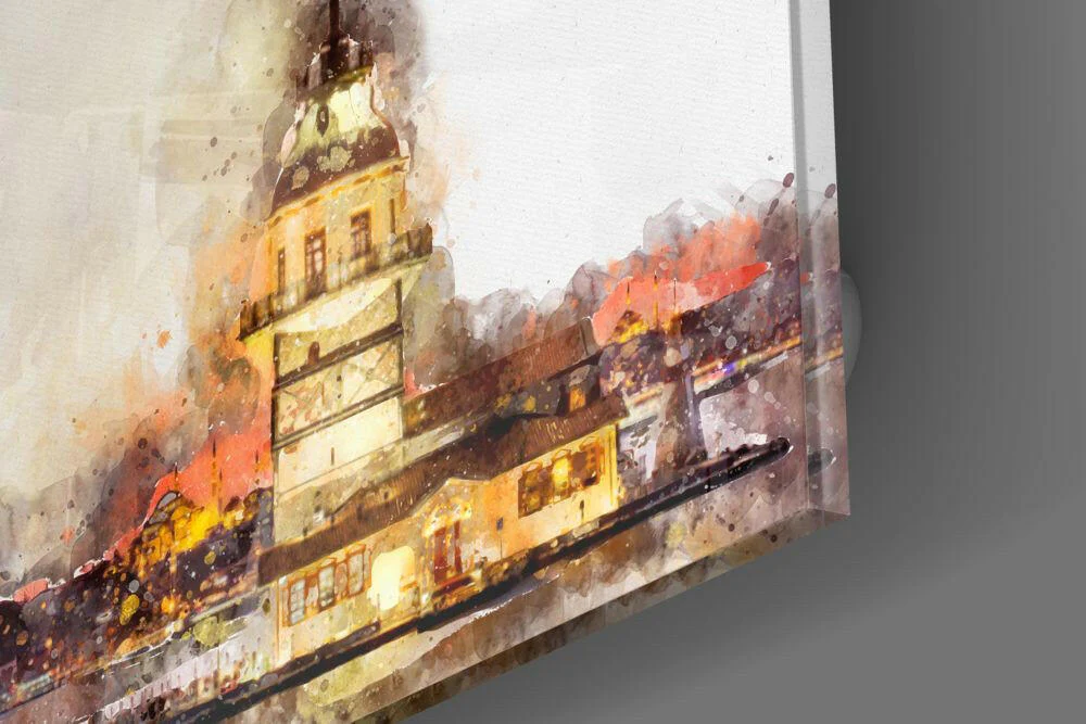 Maiden's Tower Glass Wall Art - Image 4