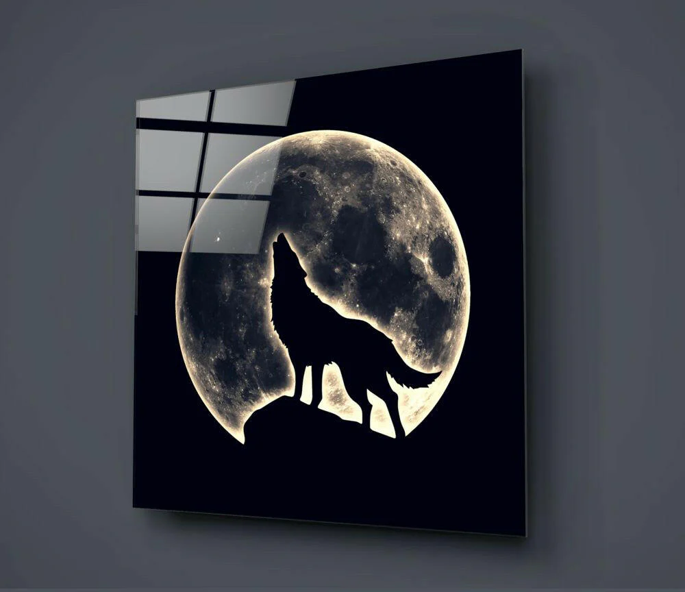 Full Moon Glass Wall Art - Image 2