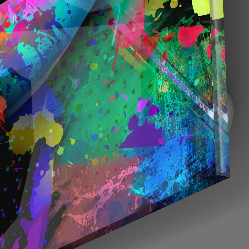Colored Lips Glass Wall Art - Image 3