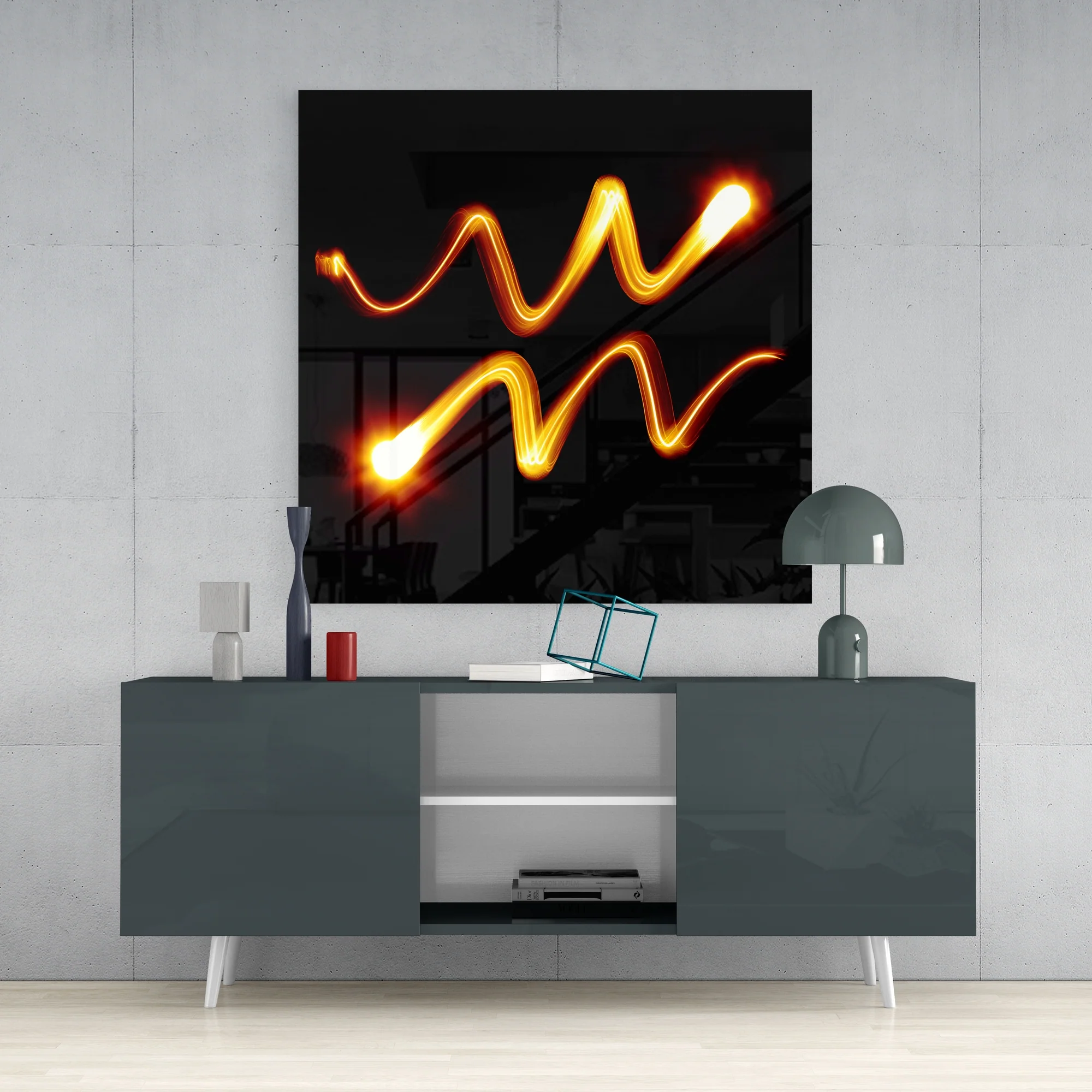 Horoscopes - Aquarius Glass Wall Art - Image 4