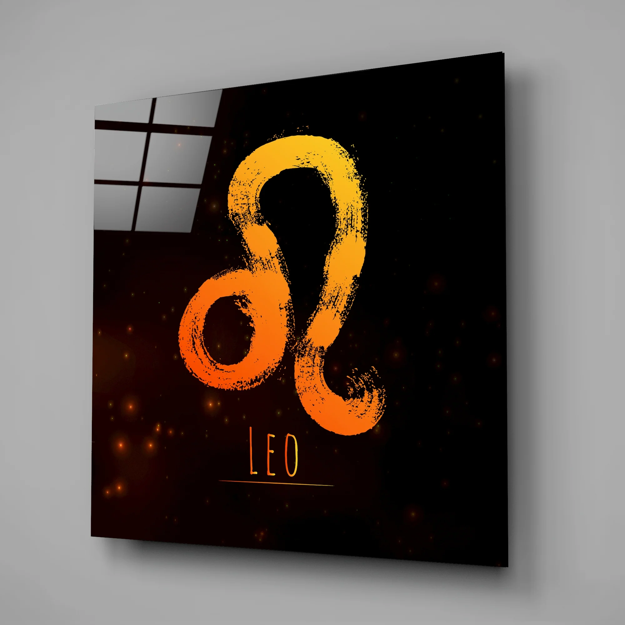 Horoscopes - Leo Glass Wall Art - Image 2