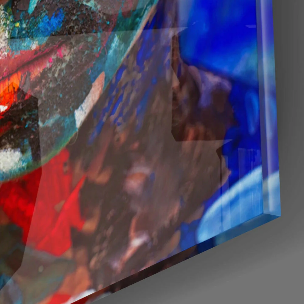 Colored Sadness Glass Wall Art - Image 3