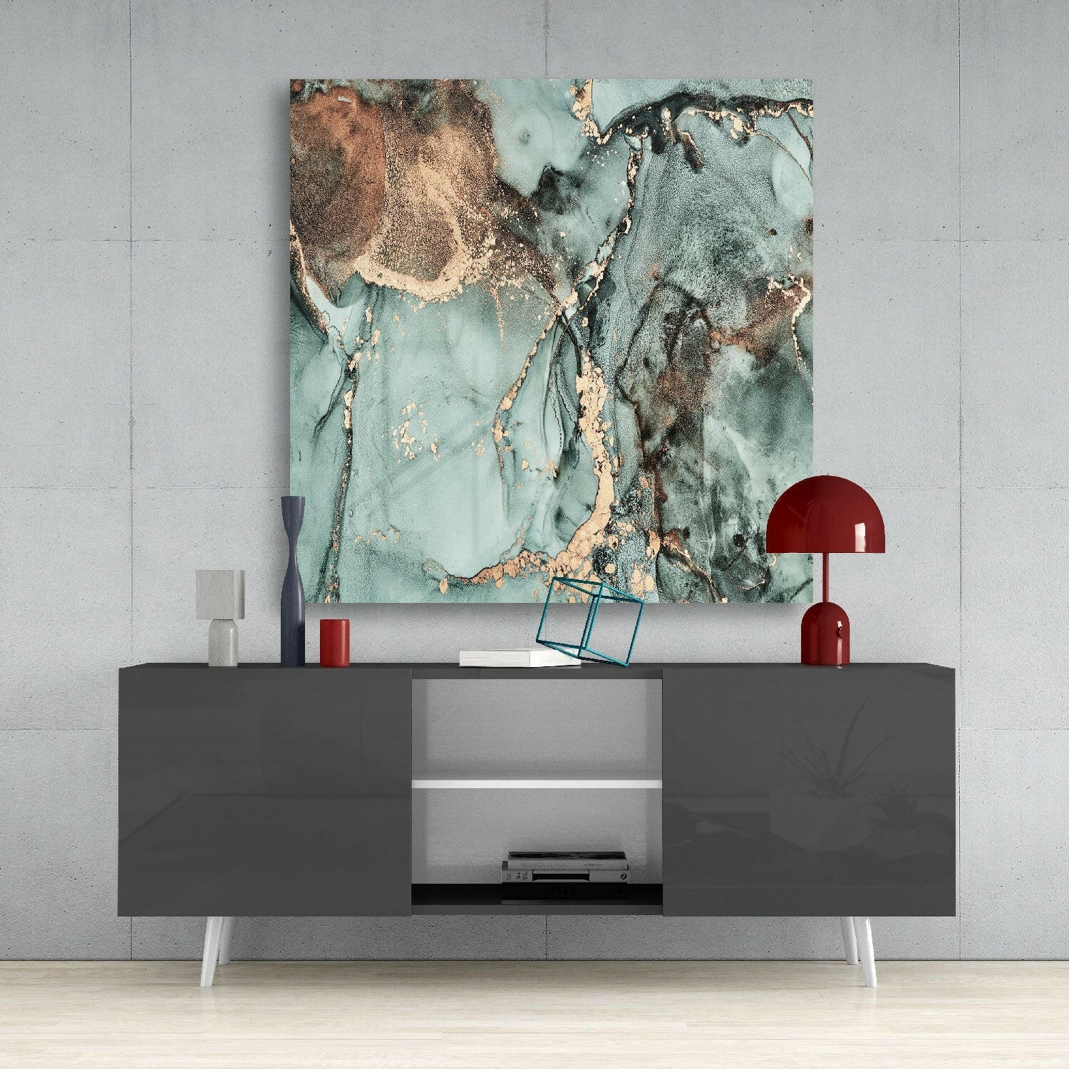 Colored Marble Glass Wall Art - Image 4