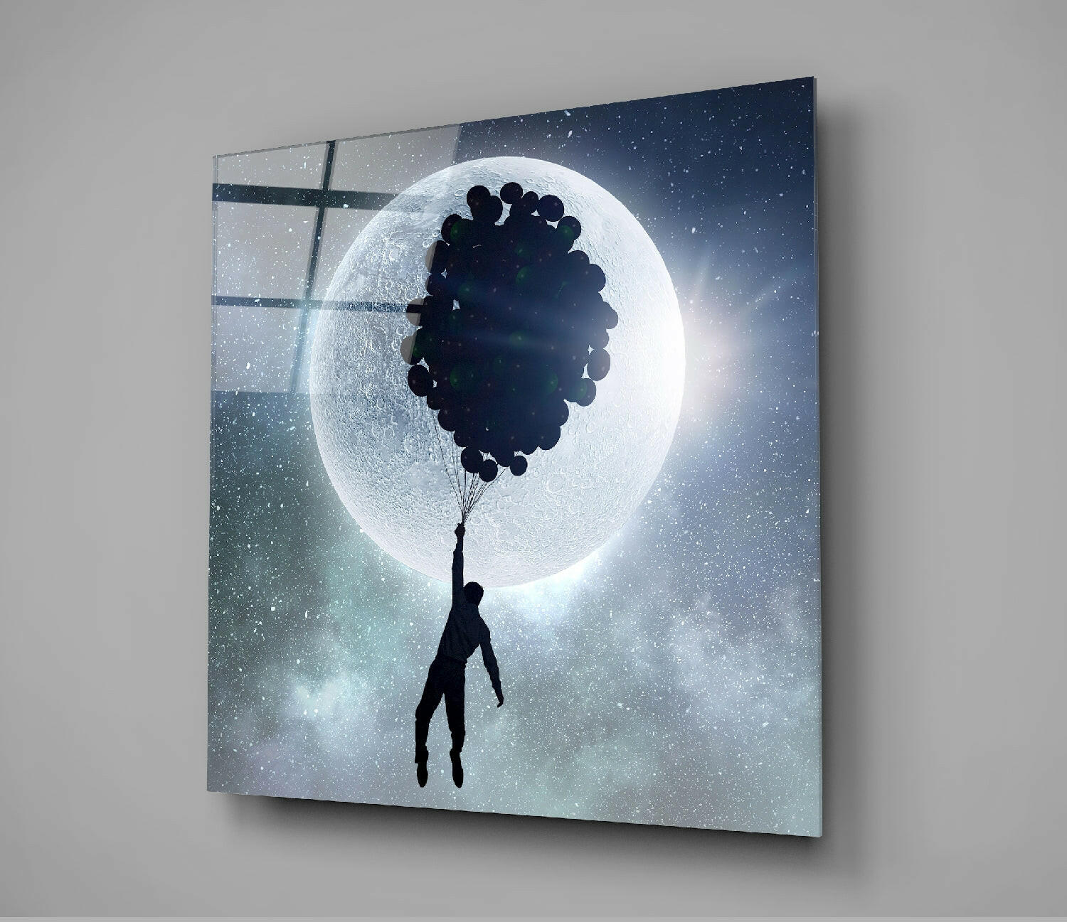 Full Moon Glass Wall Art - Image 3