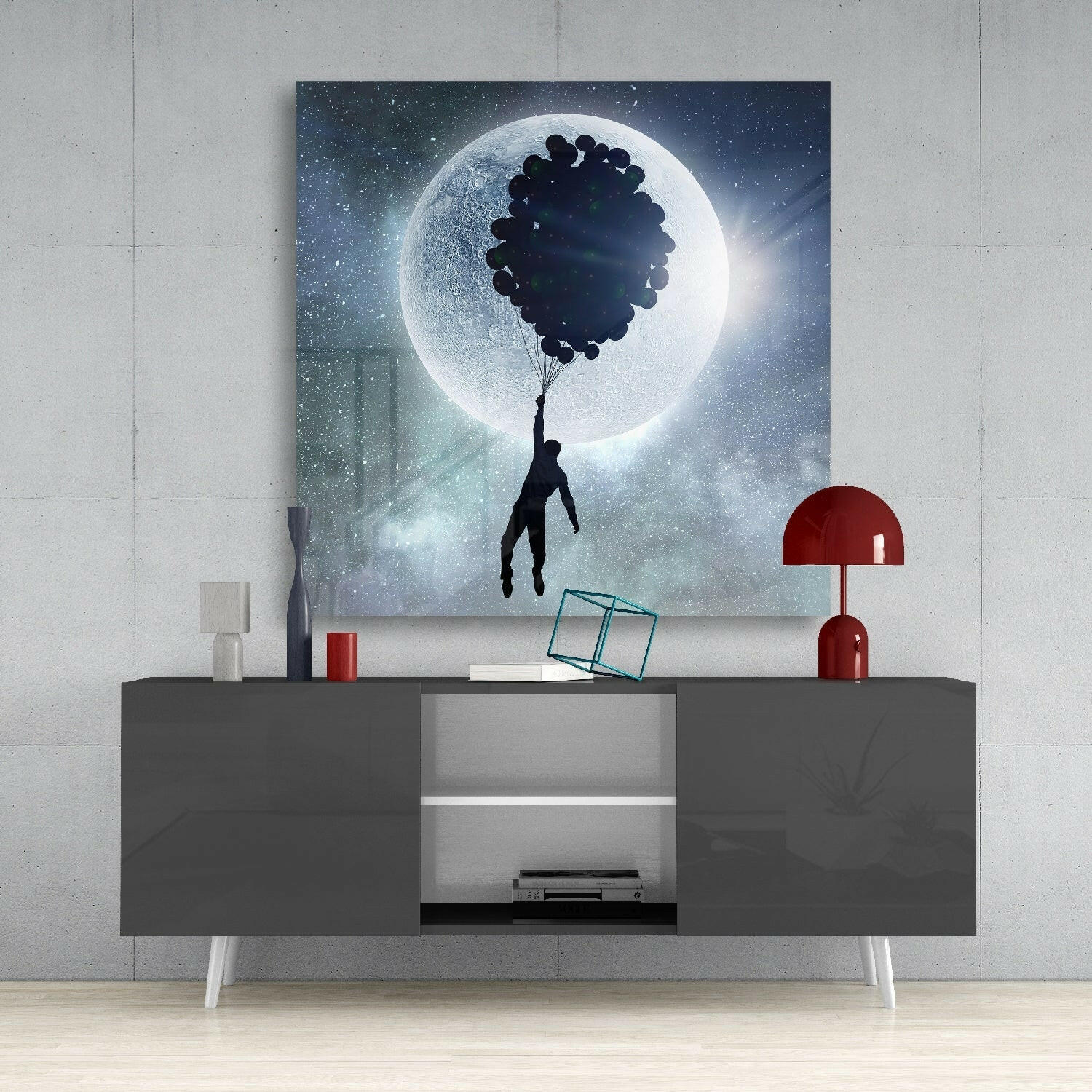Full Moon Glass Wall Art - Image 4