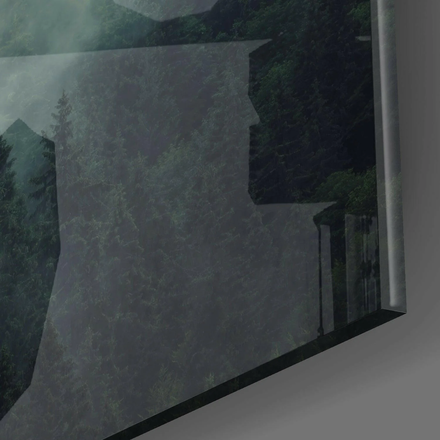 Foggy Forest Glass Wall Art - Image 2